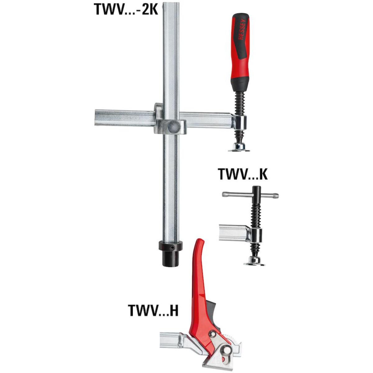 Bessey Spannelement mit variabler Ausladung TWV Hebelgriff