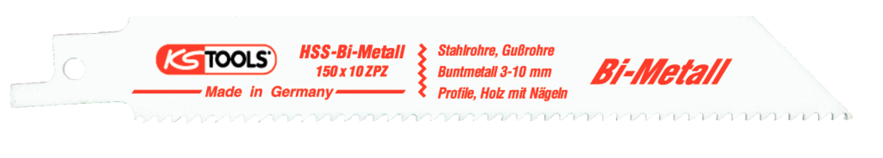 KS Tools Säbelsägeblatt, 150mm, 2,5mm, 5er Pack