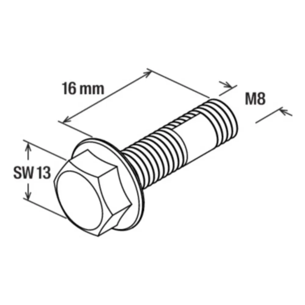 Fischer Sperrzahnschraube mit Klemmbeschichtung Sechskant KSK M8x16 A4