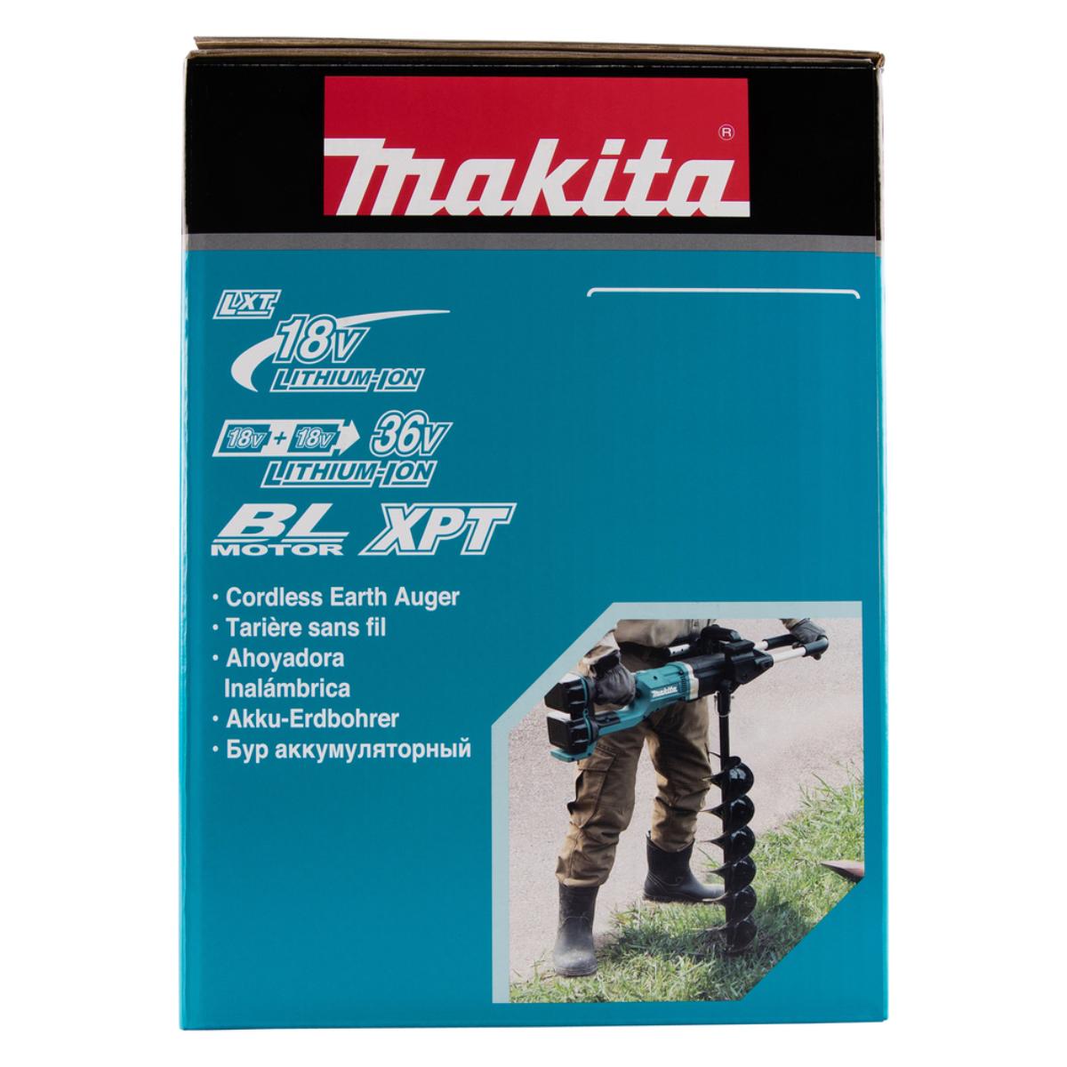 Makita Akku-Erdbohrer 2x18V - 200 mm - 0-1.400 U/min - DDG461Z