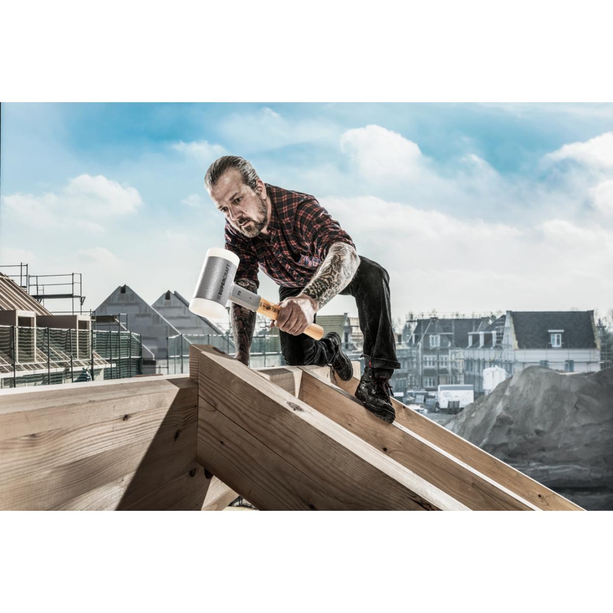 HALDER SUPERCRAFT - Schonhammer rückschlagfrei mit Hickorystiel, Nylon