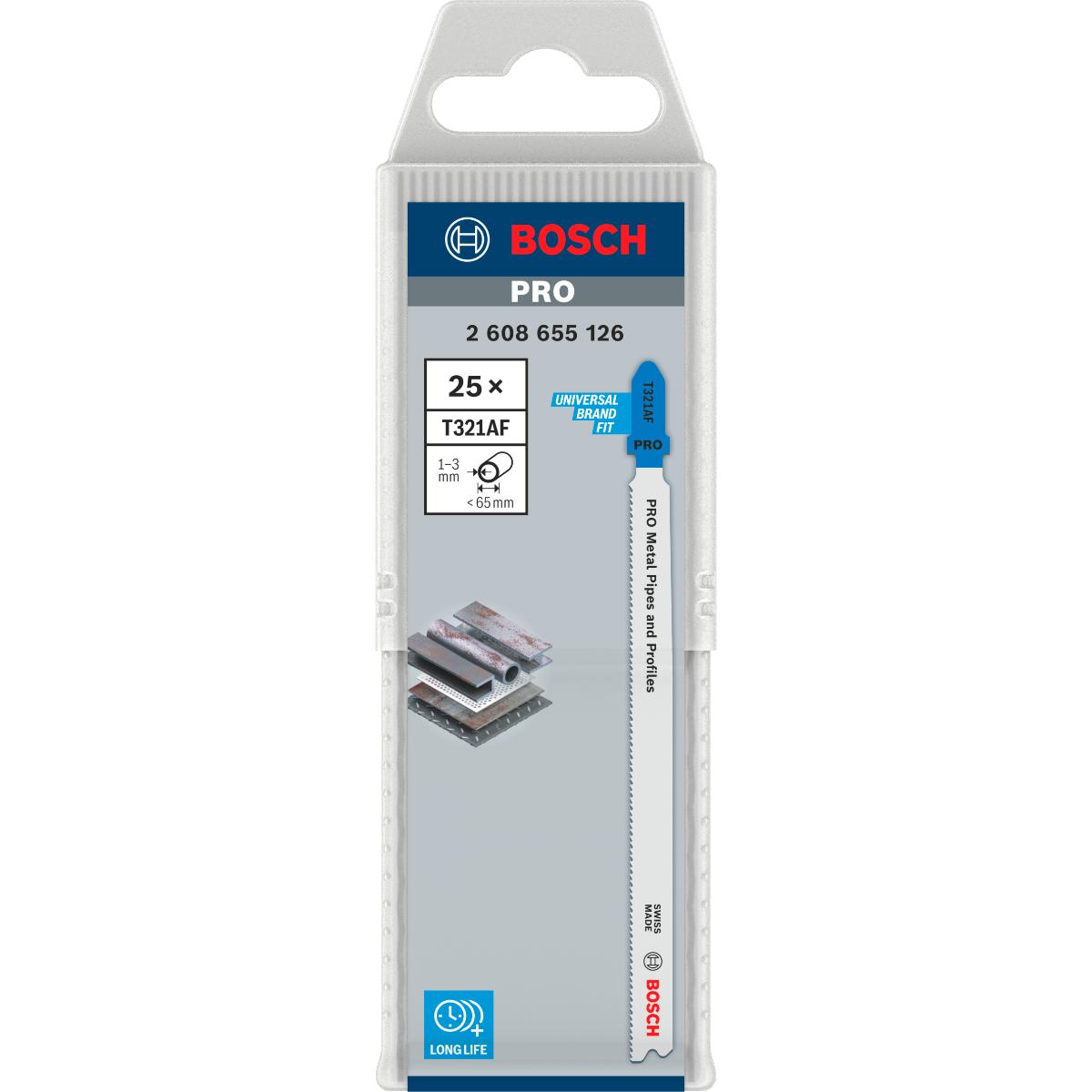 Bosch PRO Metal Pipes and Profiles T321AF Stichsägeblatt,132 mm