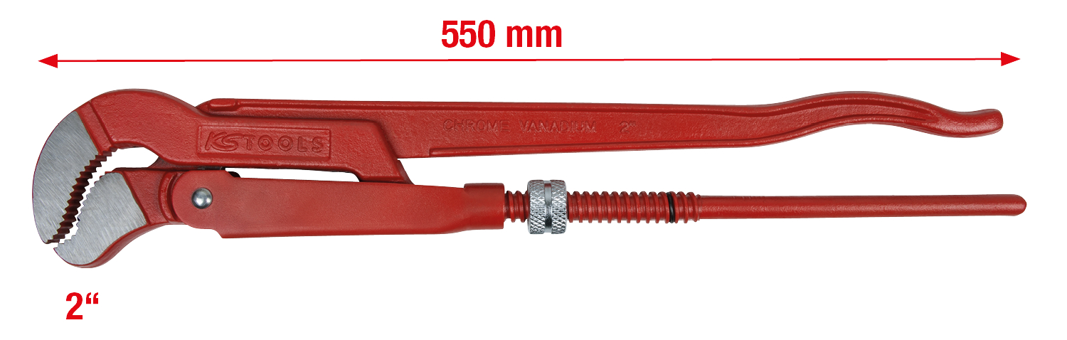 KS Tools 45° gewinkelte Eckrohrzange