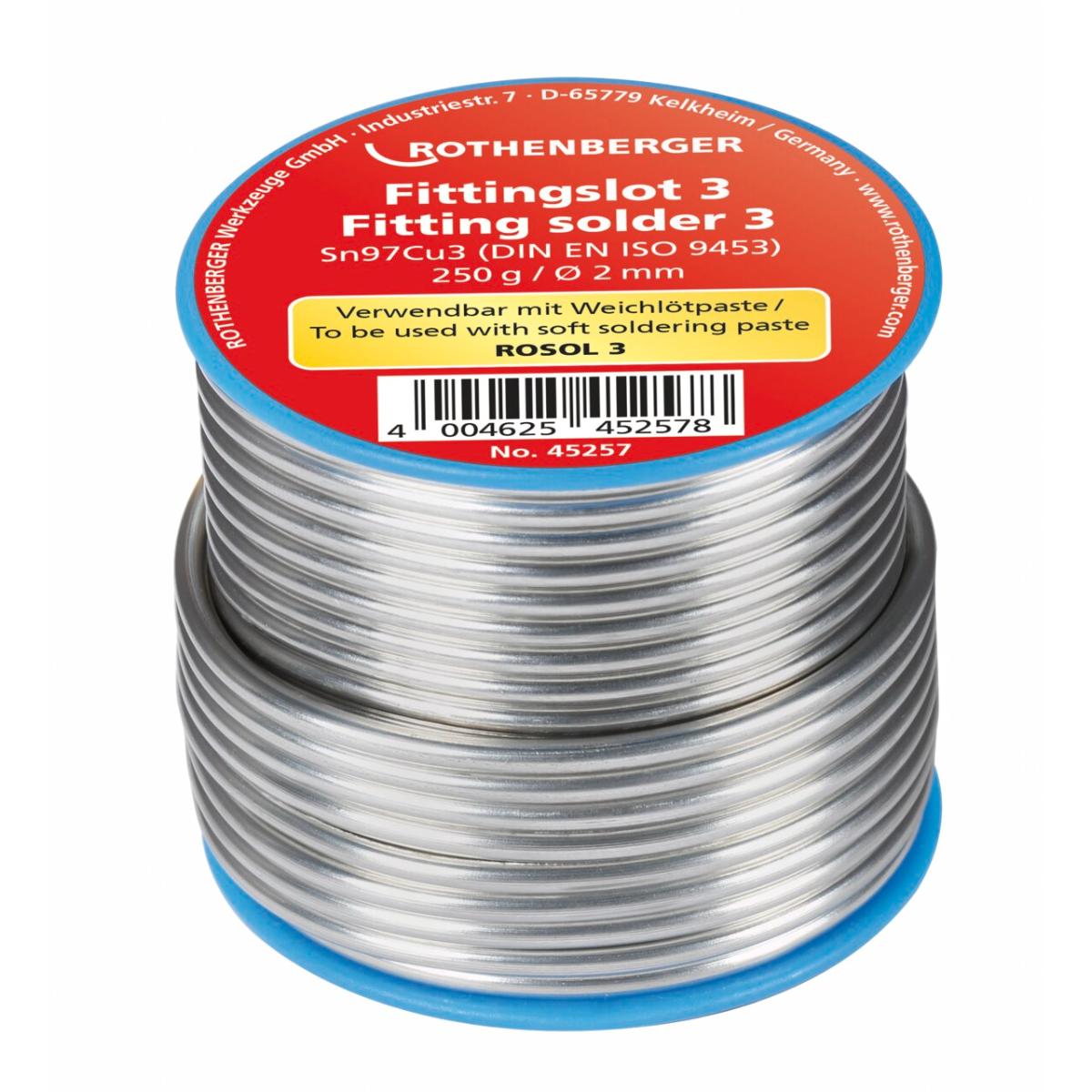 Rothenberger Fittingslot 3, 3mm, 250g, Spule