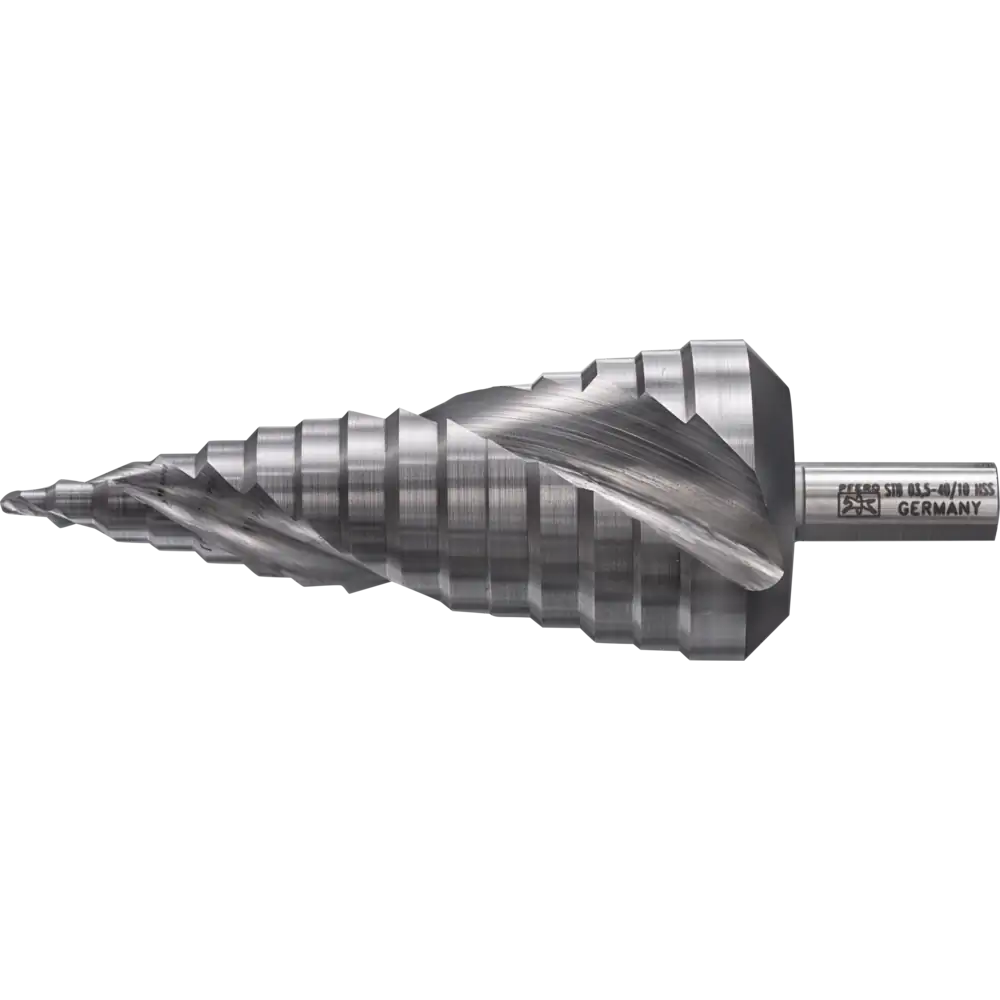 PFERD TOOLS Stufenbohrer HSS 15 Bohrstufen Ø 3,5-40 mm 3-Flächenschaft-Ø 10 mm
