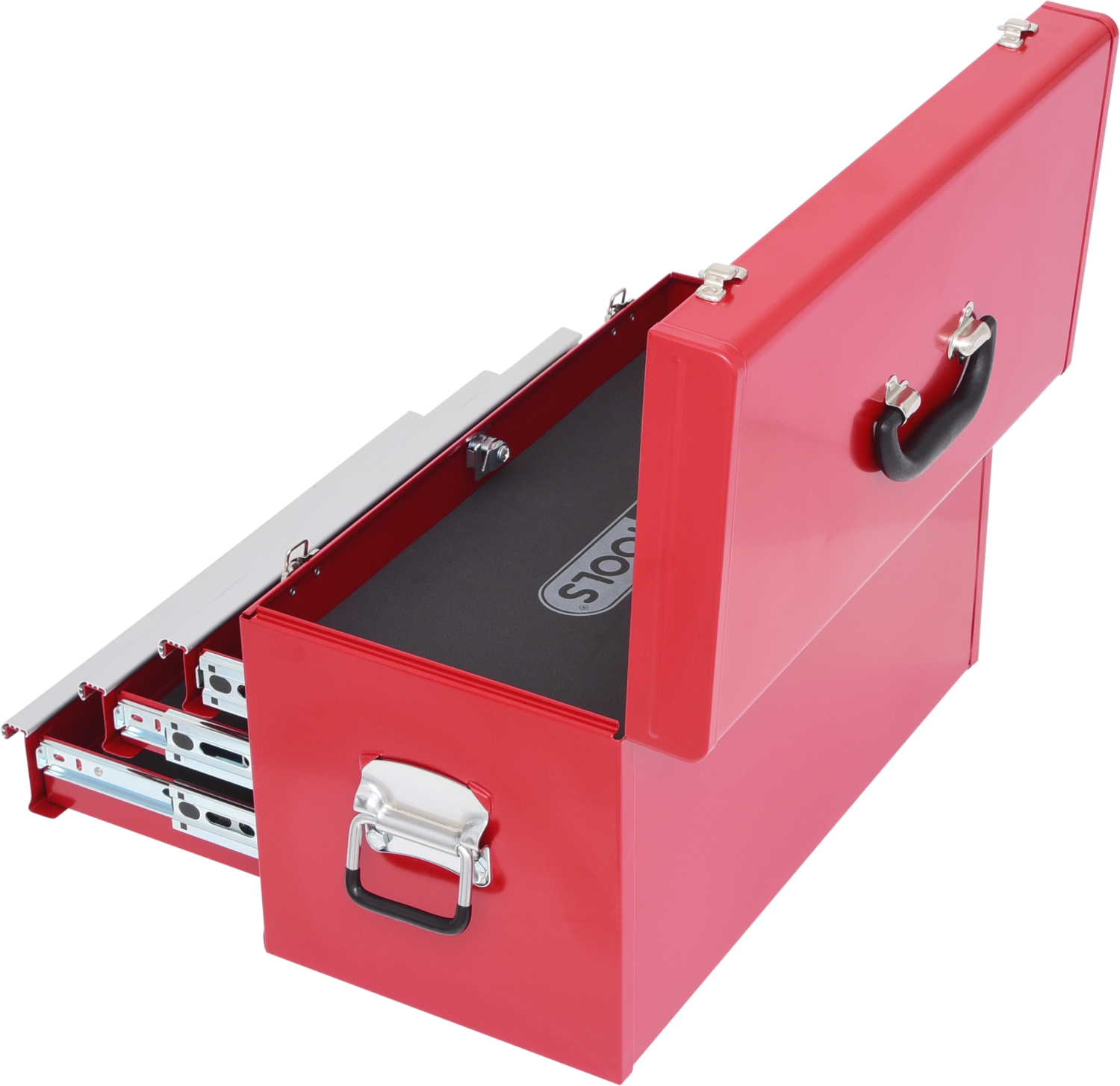 KS Tools Werkzeugtruhe mit 3 Schubladen-rot, L508xH255xB303mm