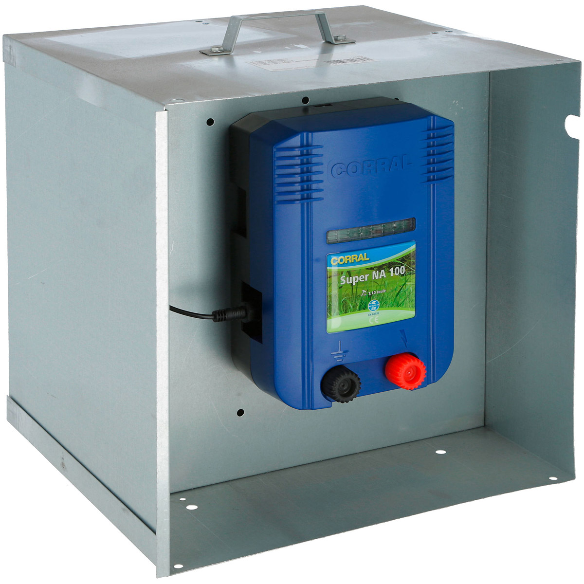 Kerbl Metall-Akkukasten mit Dach für AN-12V-Geräte