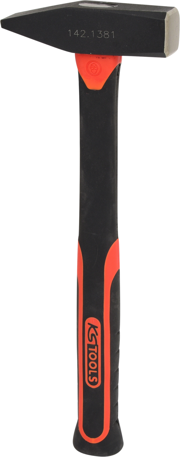 KS Tools Schlosserhammer mit Fiberglasstiel