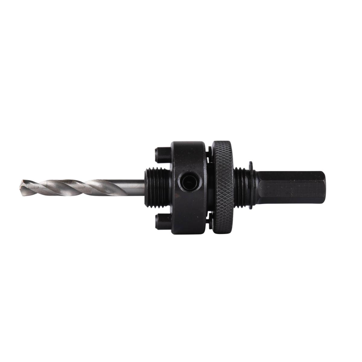 Makita Lochsägen-Aufnahmeschaft 32-152mm Für Ø 32-152 mm, inkl. Zentrierbohrer 83 mm, Sechskantaufnahme passend für 13 mm Bohrfutter