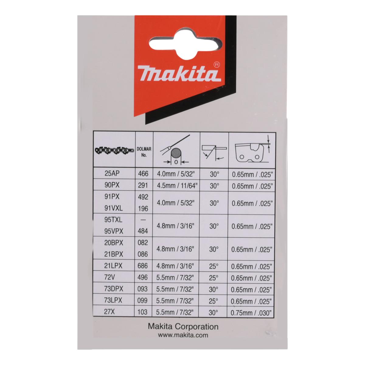 Makita Sägekette 90PX 56TG 1,1mm 3/8 LP 40cm