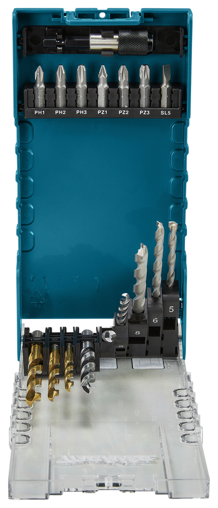 Makita Bohrer-Bit-Set 17-tlg. - Ø 5-8 mm in Box - D-74887