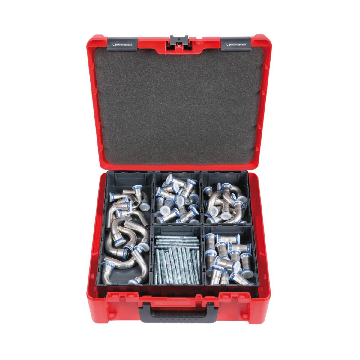 Rothenberger Werkzeugkoffer ROCASE 4414 mit 2 Trays mit 12 ROBOX B2350 Set