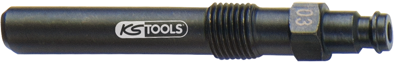 KS Tools Glühkerzen Adapter, M12x1,25 mit Außengewinde, Länge 87 mm