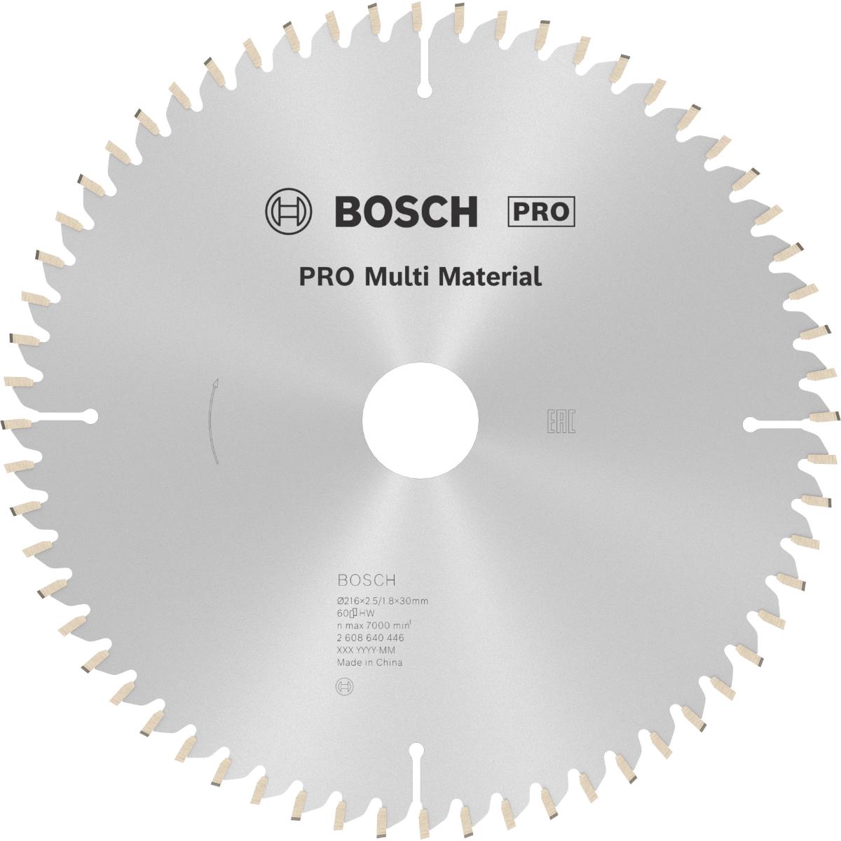 Bosch PRO Kreissägeblatt Multi Material für Kapp- und Gehrungssägen