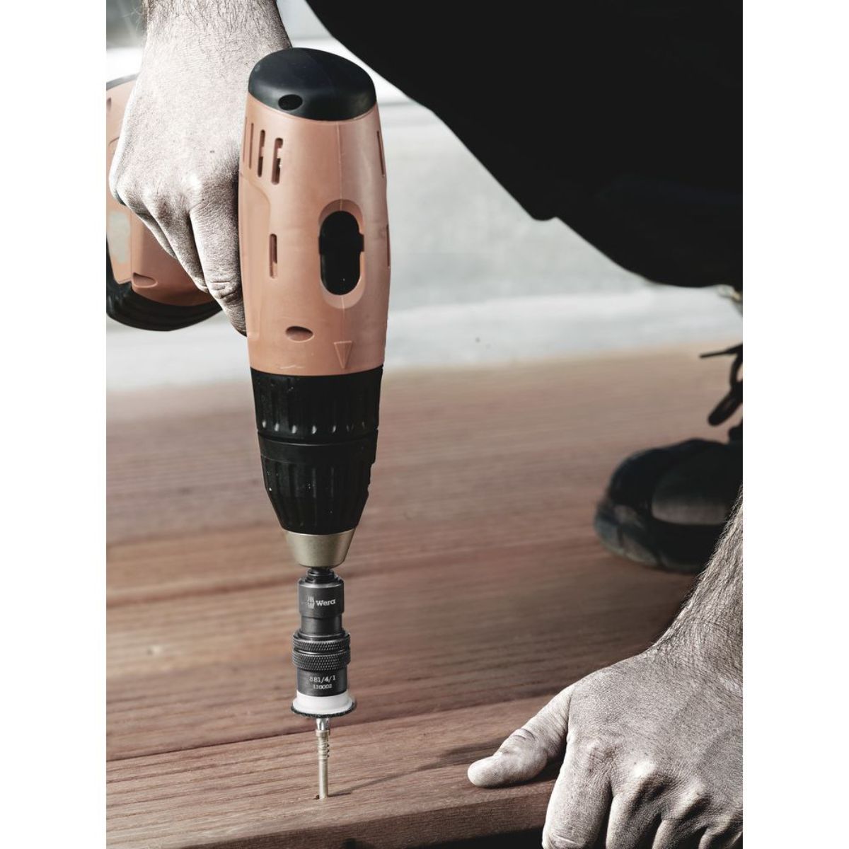 Wera 881/4/1 SB Bithalter mit variabler Einschraubtiefenbegrenzung, 3-teilig