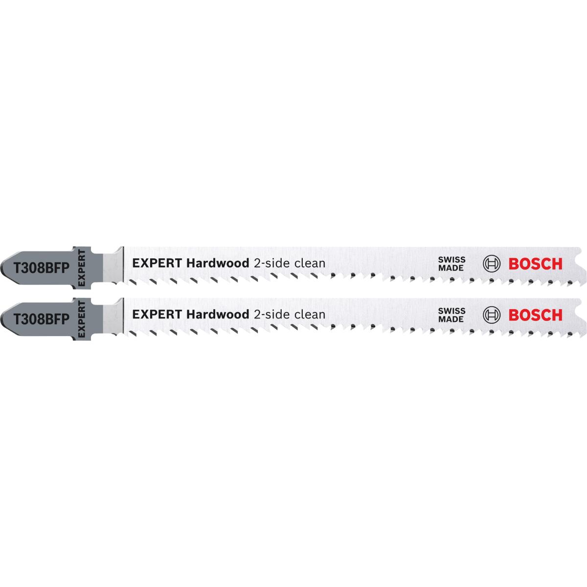 Bosch EXPERT Hardwood 2-side clean T 308 BFP Stichsägeblatt, 2 Stk.