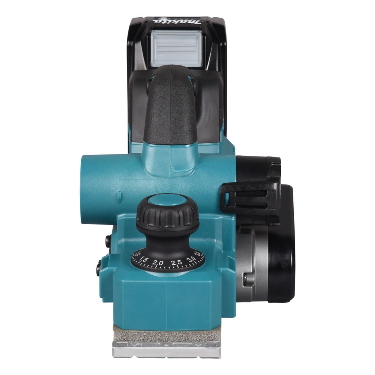 Makita Akku-Hobel 40V max. / 4,0 Ah, 2 Akkus + Ladegerät im MAKPAC KP001GM201
