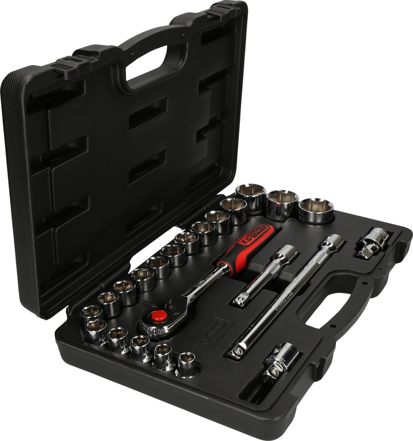 KS Tools 1/2" CHROMEplus Steckschlüssel-Satz, 23-tlg