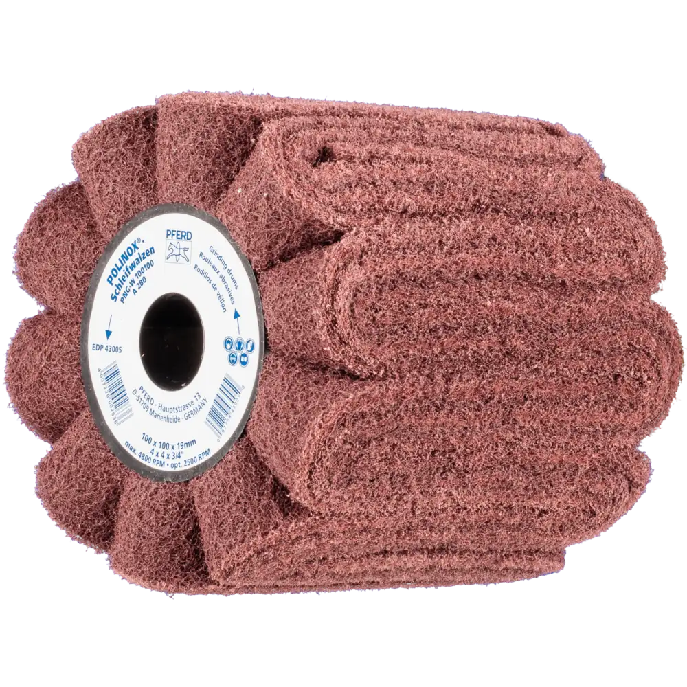 PFERD TOOLS POLINOX Vlies-Schleifwalze PNG