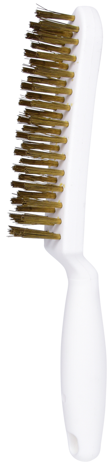 KS Tools Messingdraht-Handdrahtbürste 3-reihig, 285mm