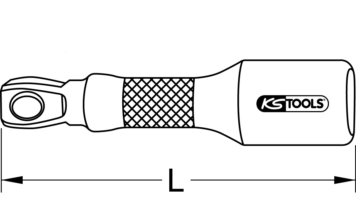 KS Tools 1/4" CHROMEplus Kipp-Verlängerung