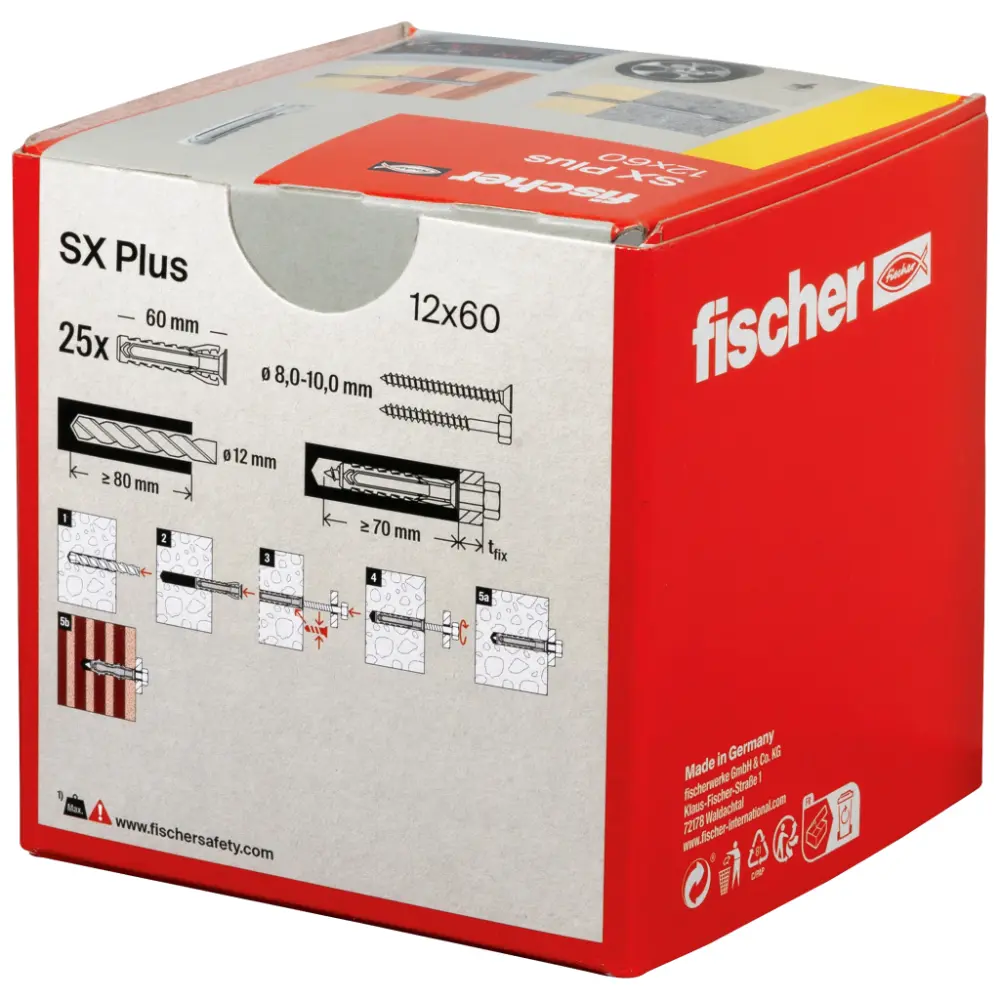 Fischer Spreizdübel SX Plus 12x60