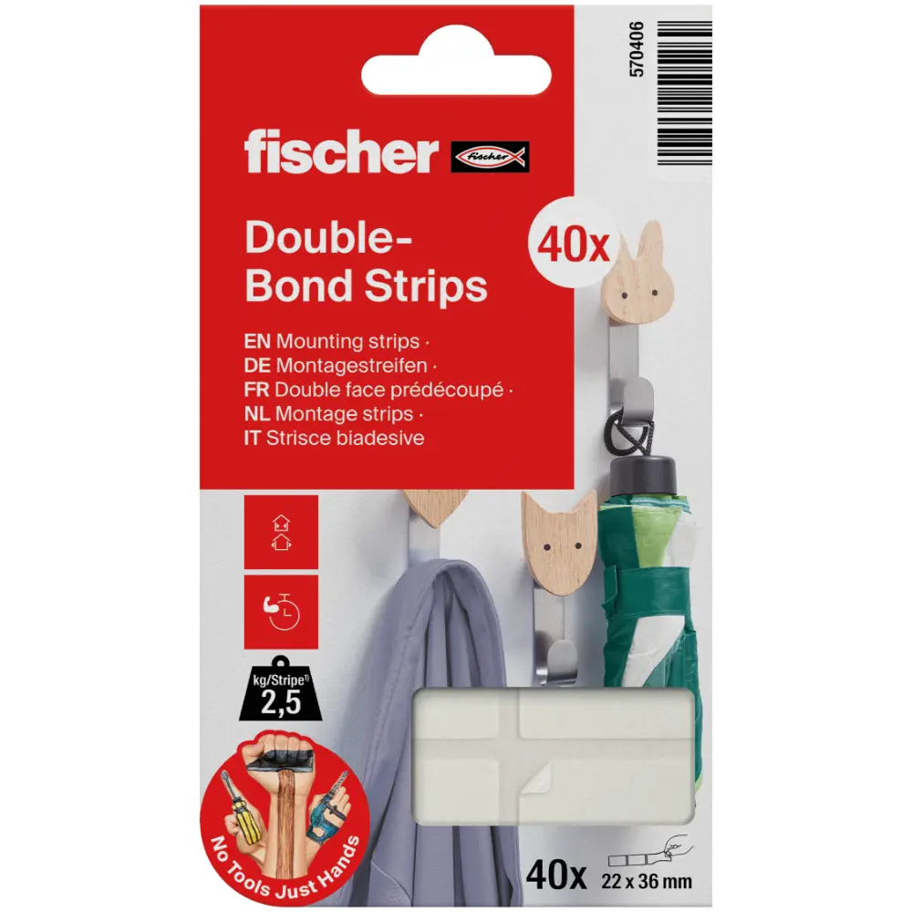 Fischer Montagestreifen Multipack (40)