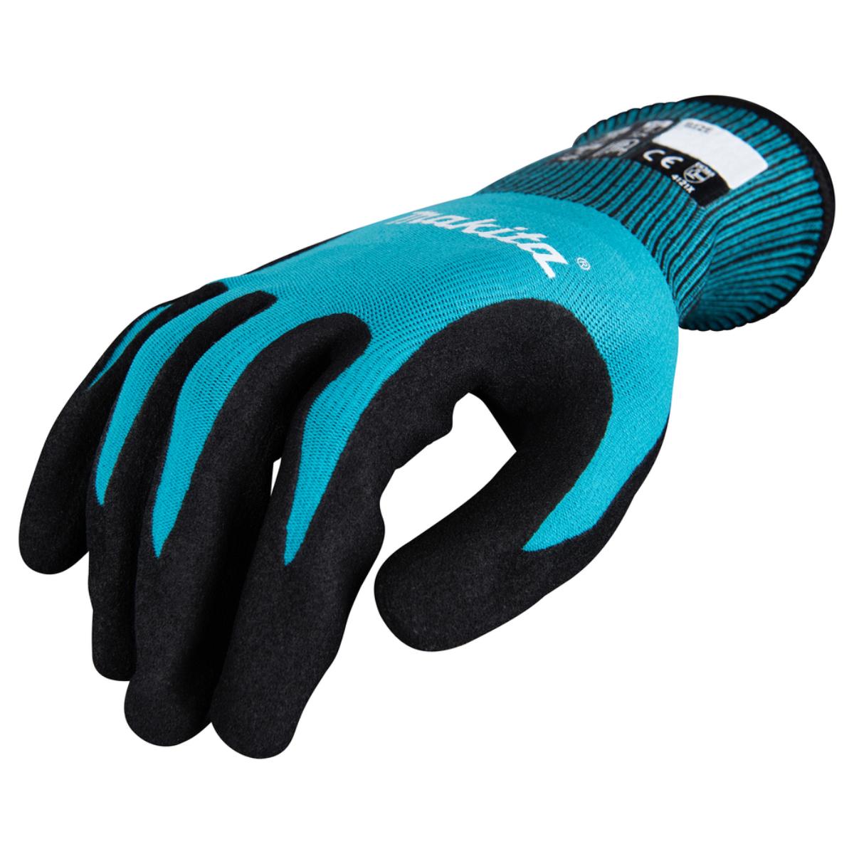 Makita Arbeitshandschuhe - Nitril - Touchscreenfähig - Öl-, Flüssigkeitsbeständig