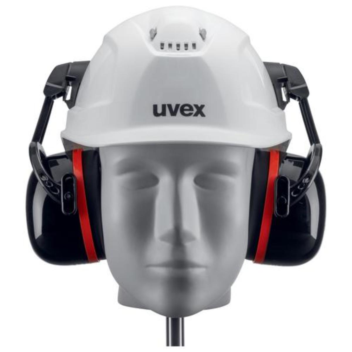 uvex K30H Kapselgehörschutz schwarz/ rot SNR 34 dB