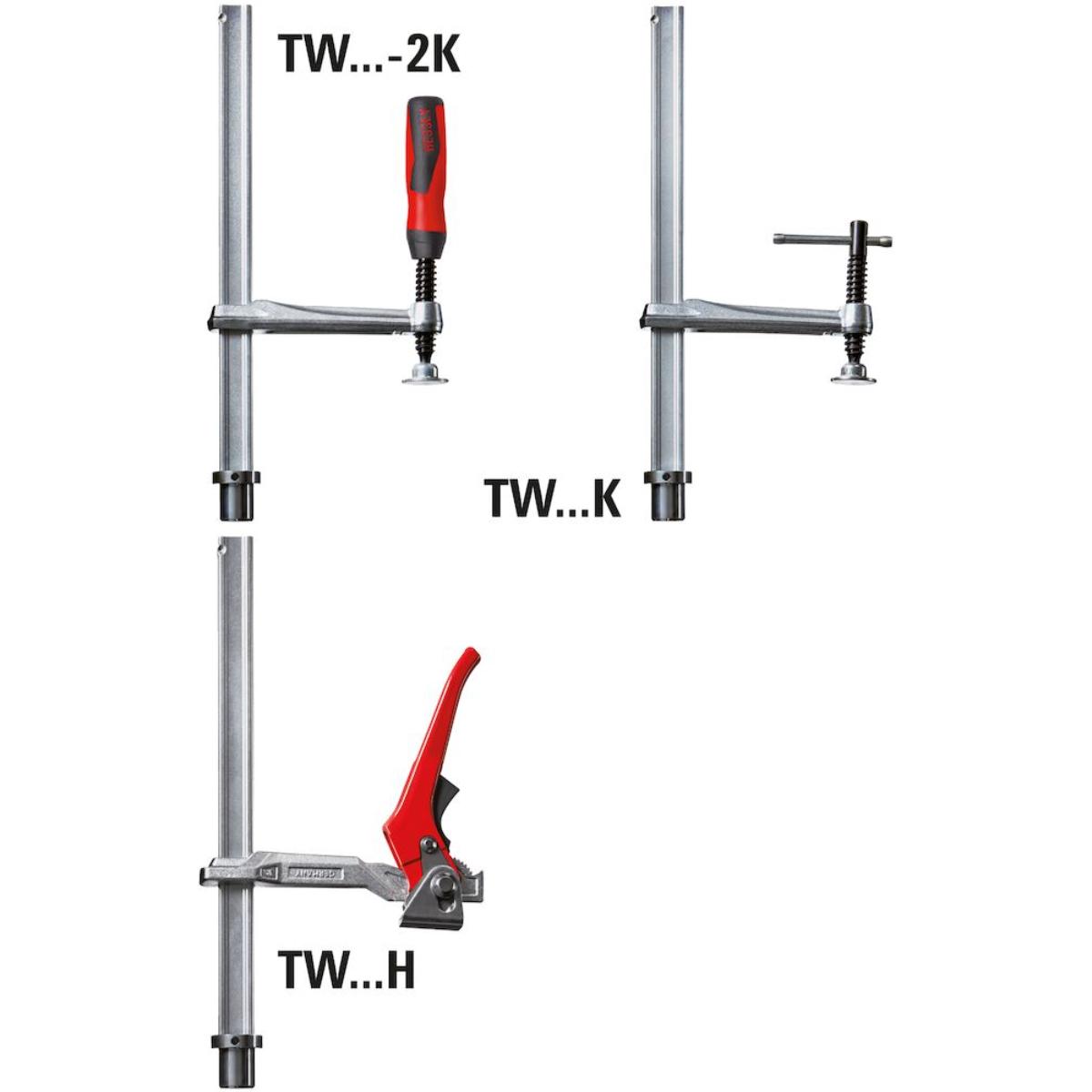 Bessey Spannelement mit fixer Ausladung TW 2-Komponenten-Kunststoffgriff