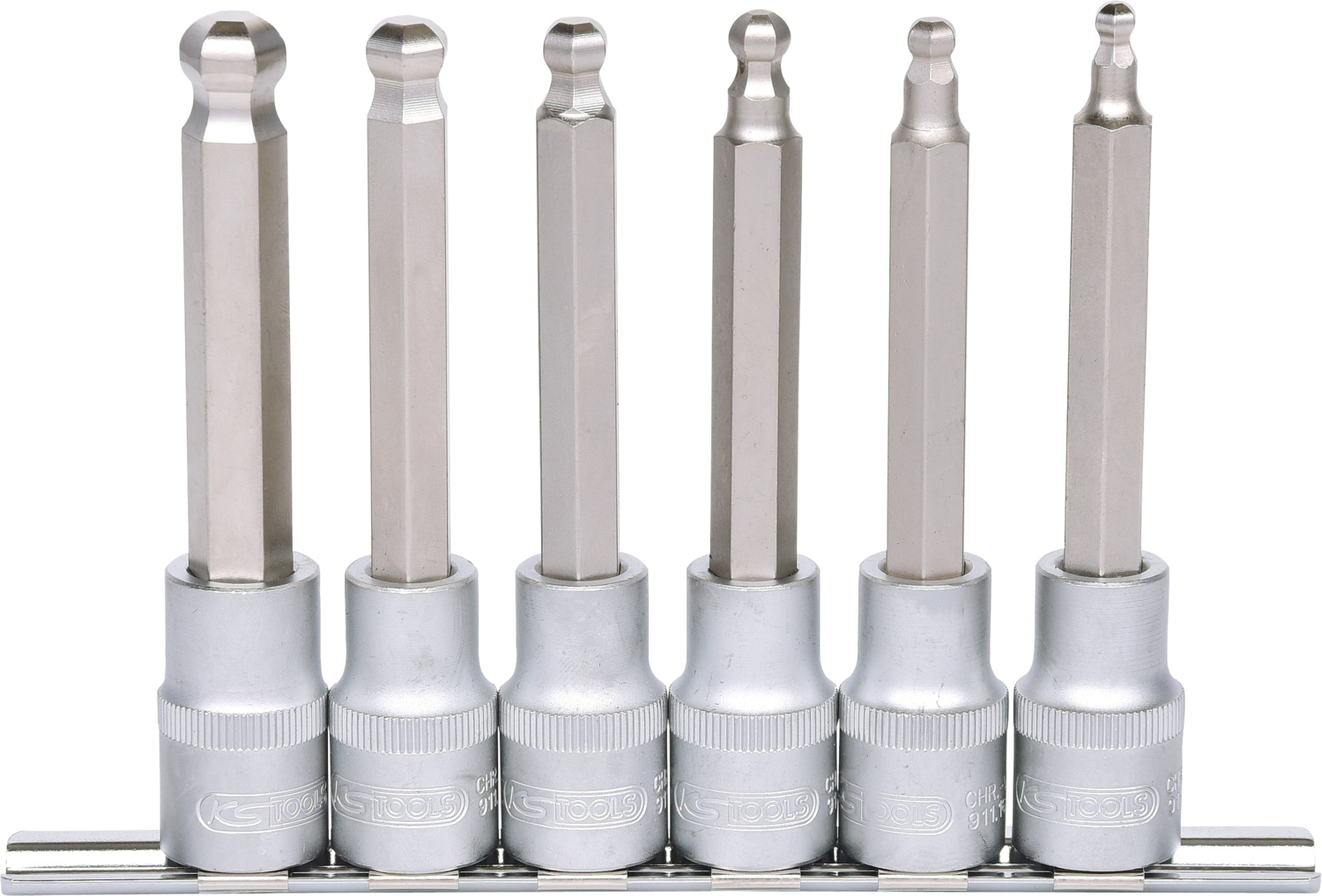 KS Tools 1/2" Bit-Stecknuss-Satz Innensechskant, 6-tlg