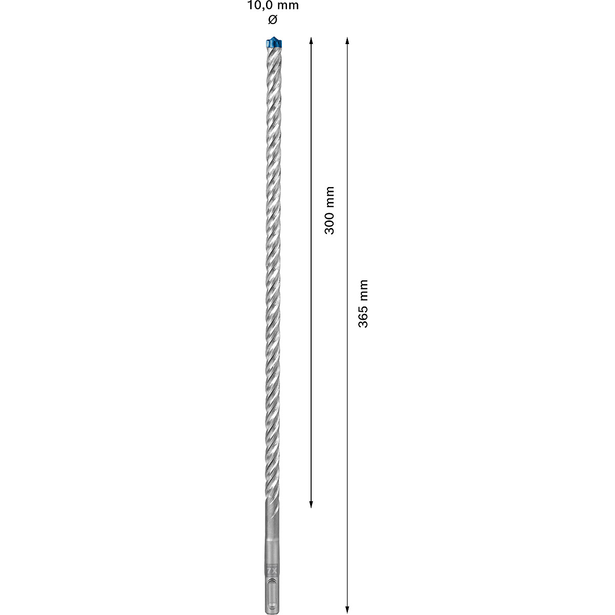 Bosch EXPERT SDS plus-7X Hammerbohrer, für Bohrhämmer ø 10 mm