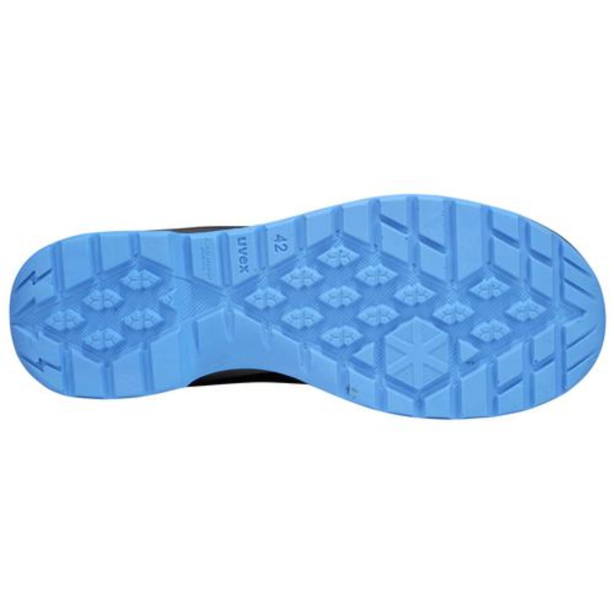 uvex 2 trend Sicherheitsschuh Sandalen S1, blau/schwarz