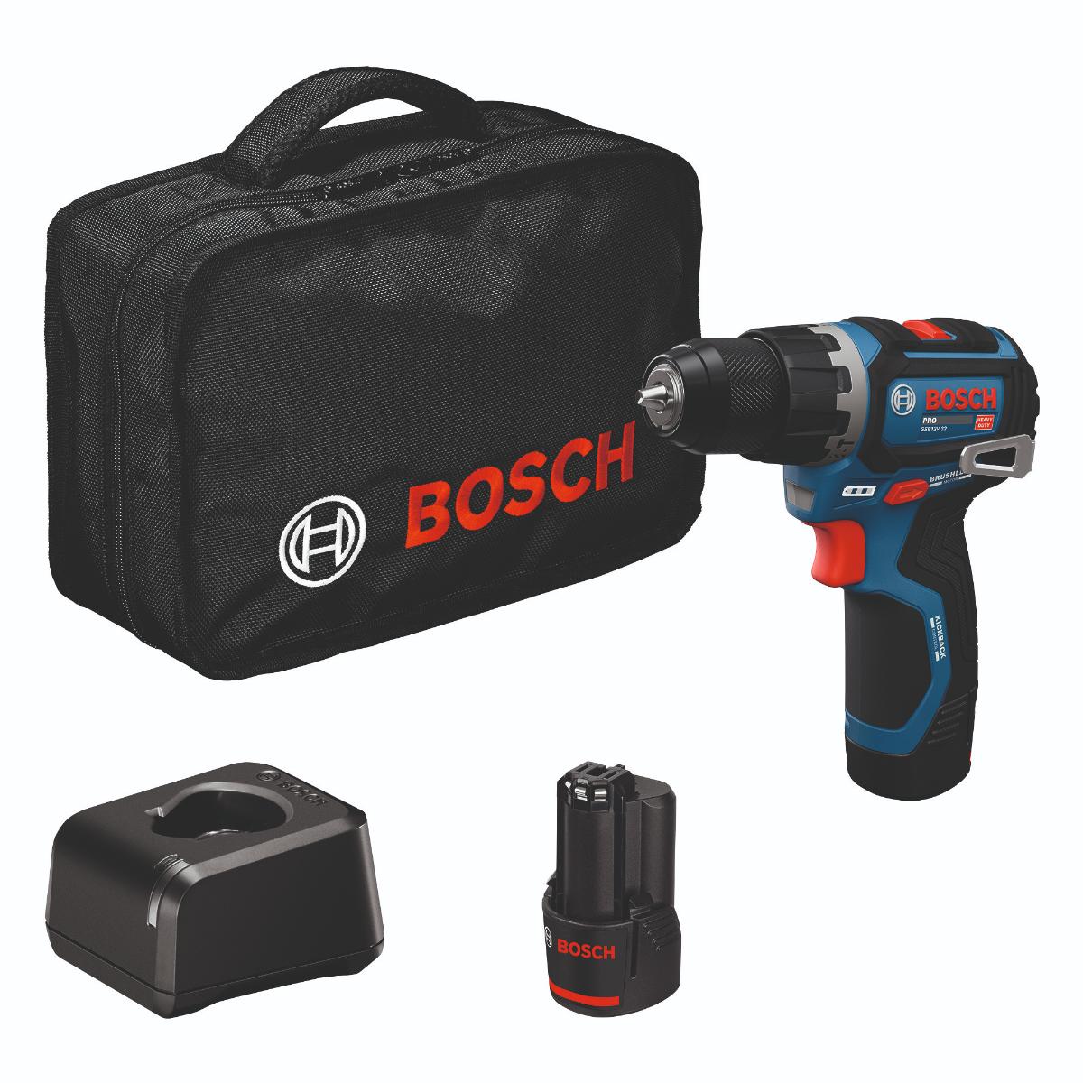 Bosch Akku-Schlagbohrschrauber GSB12V-32, 2x Akku GBA 12V 2.0Ah in Werkzeugtasche
