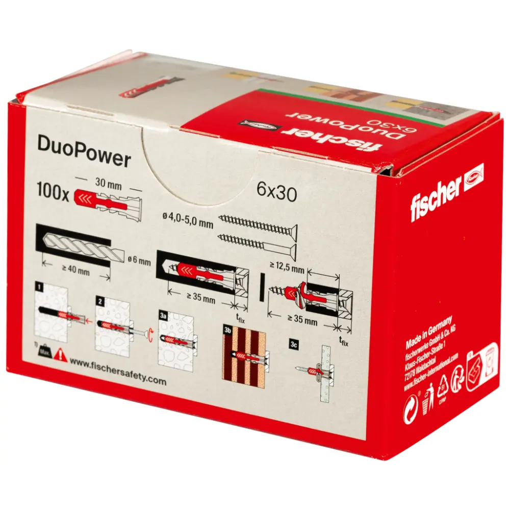 Fischer Universaldübel DuoPower 6x30