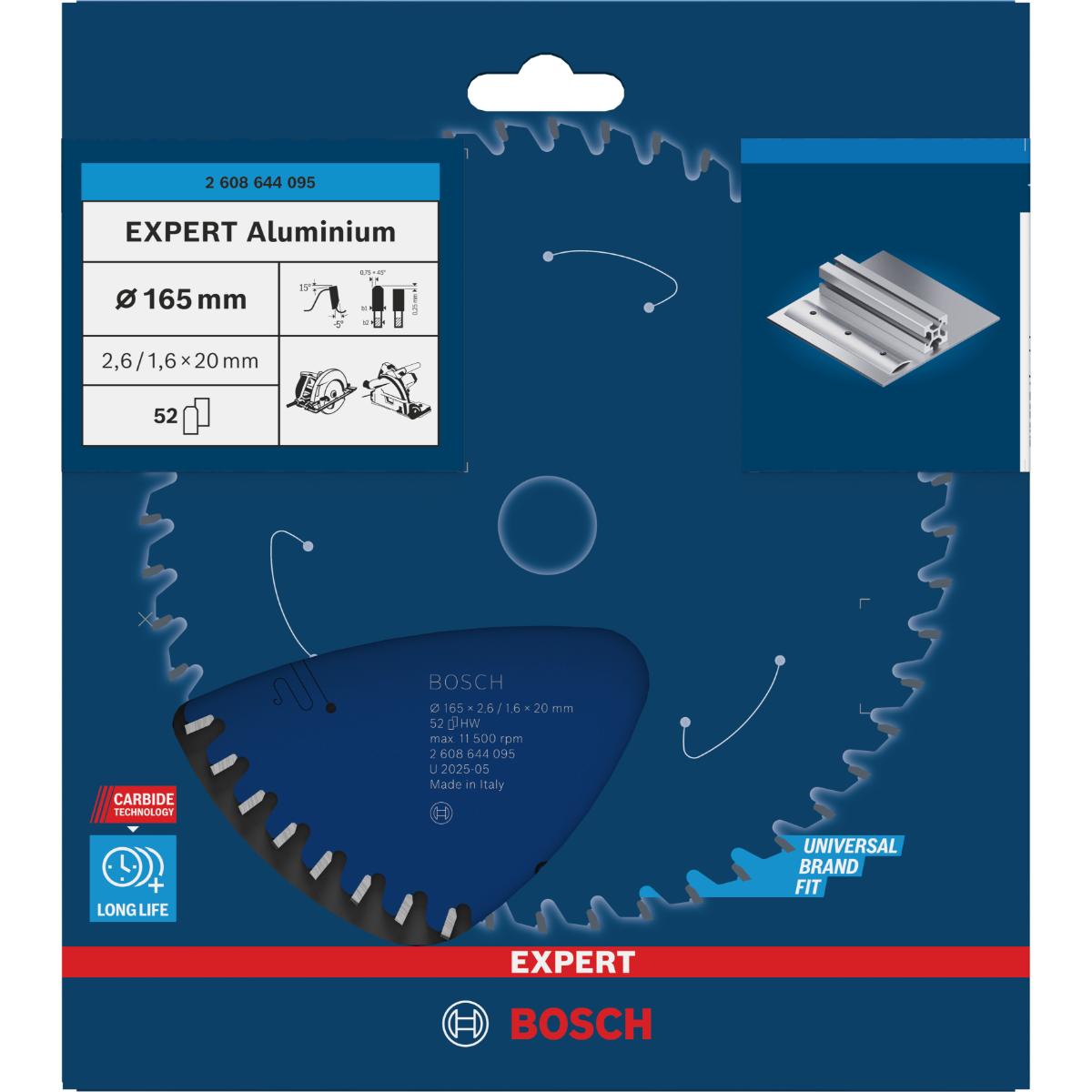 Bosch Kreissägeblatt Expert for Aluminium ø 165 mm