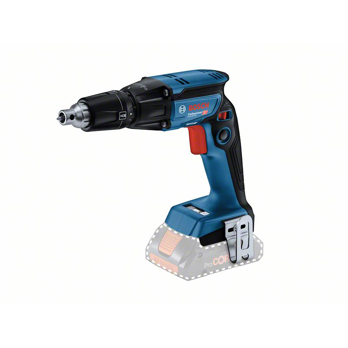 Bosch Akku-Trockenbauschrauber GTB 18V-45, 2 x Akku ProCORE18V 4.0Ah, Ladg. u. L-BOXX