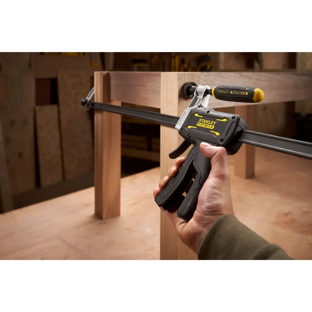 STANLEY FATMAX Einhandzwinge mit Schraubgriff Hybrid 450mm