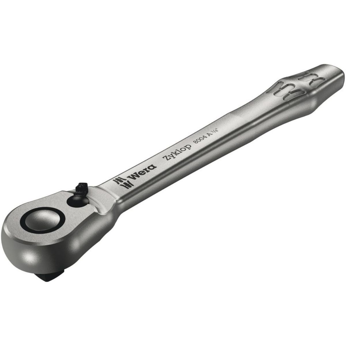 Wera 8004 A Zyklop Metal-Knarre mit Umschalthebel mit 1/4"-Antrieb