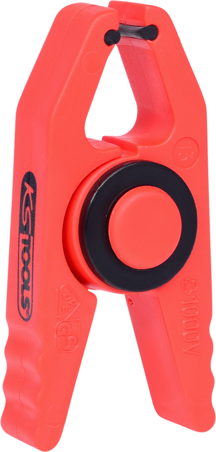 KS Tools Kunststoff-Klammer mit Schutzisolierung, klein, 80mm