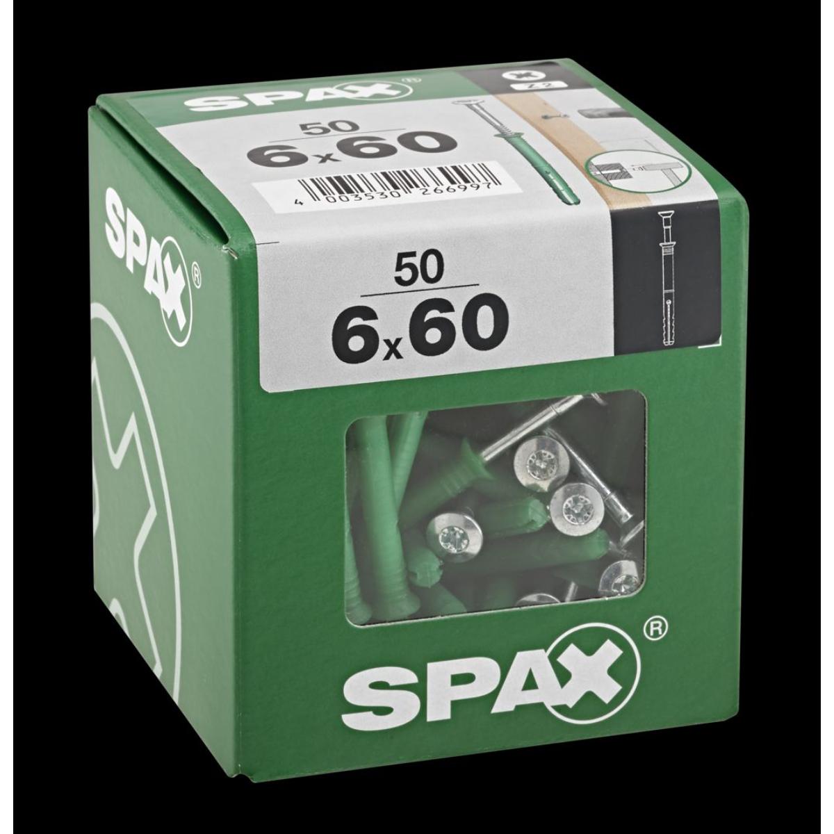 SPAX Nagelduebel Senkkopf Z2 XL, 50 Stück