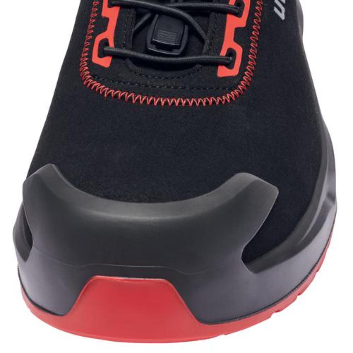 uvex 1 x-craft Sicherheitsschuh Halbschuhe S3L, schwarz/rot