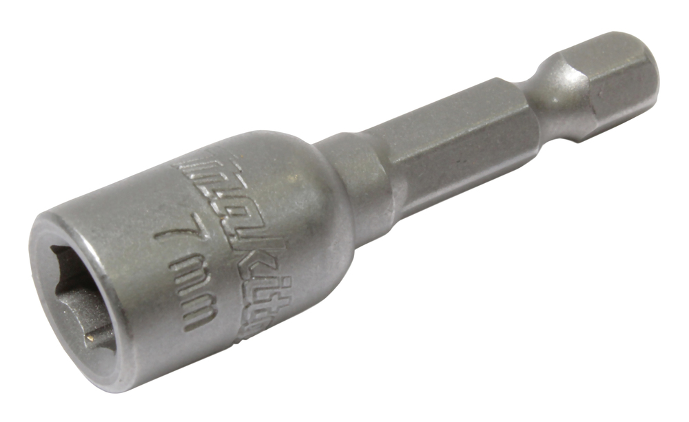 Makita Steckschlüssel SW7 magnetisch, 1 Stück - SW7 - 1/4" - 50 mm - B-38928