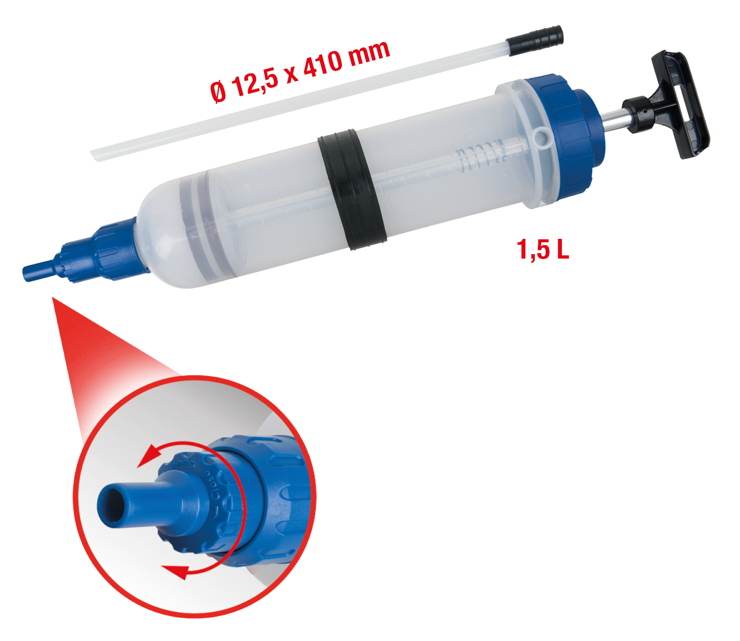 KS Tools AdBlue® Absaug- und Füllhandpumpe, 1,5 Liter