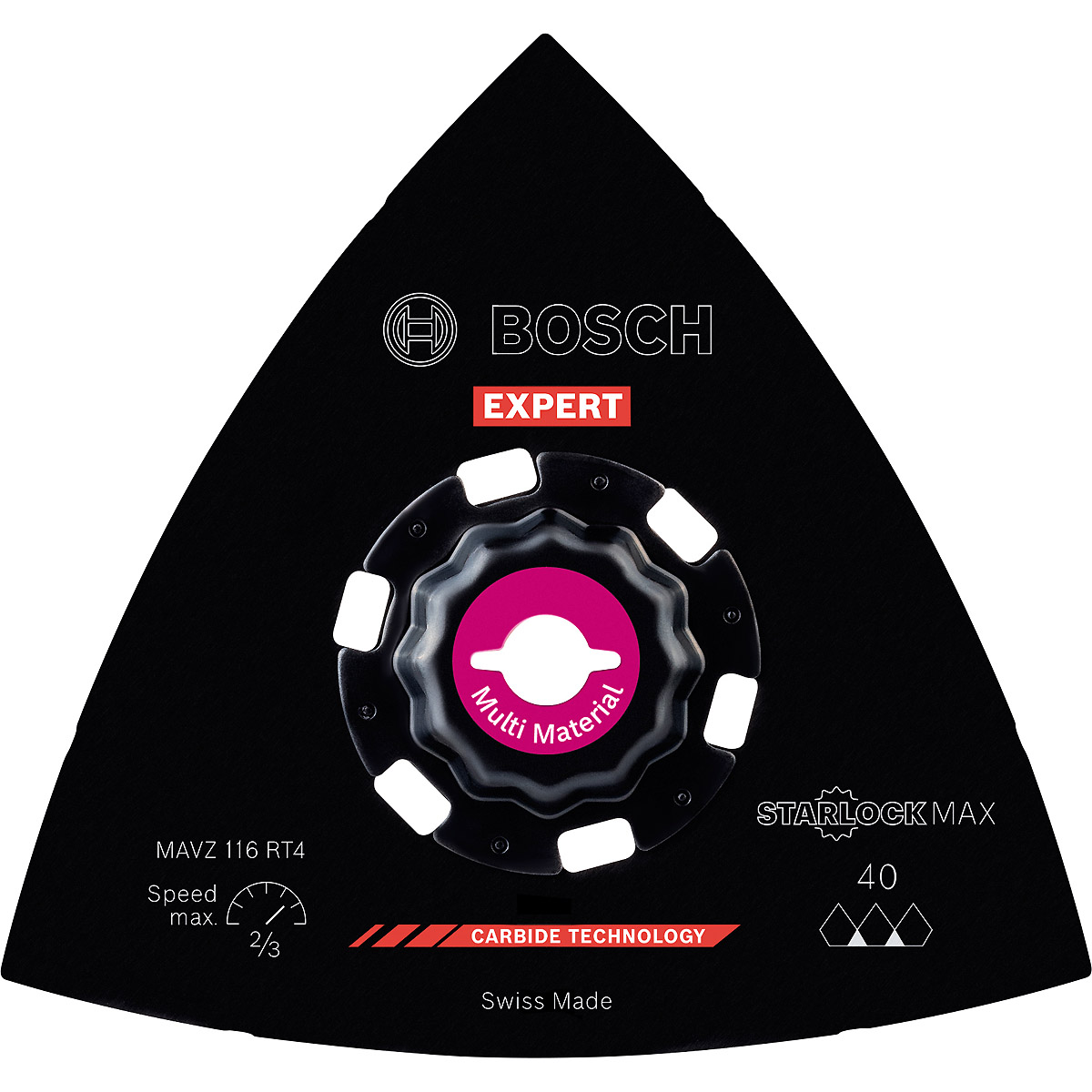 Bosch EXPERT Schleifplatte MAVZ 116 RT4 Blatt für Multifunktionswerkzeuge