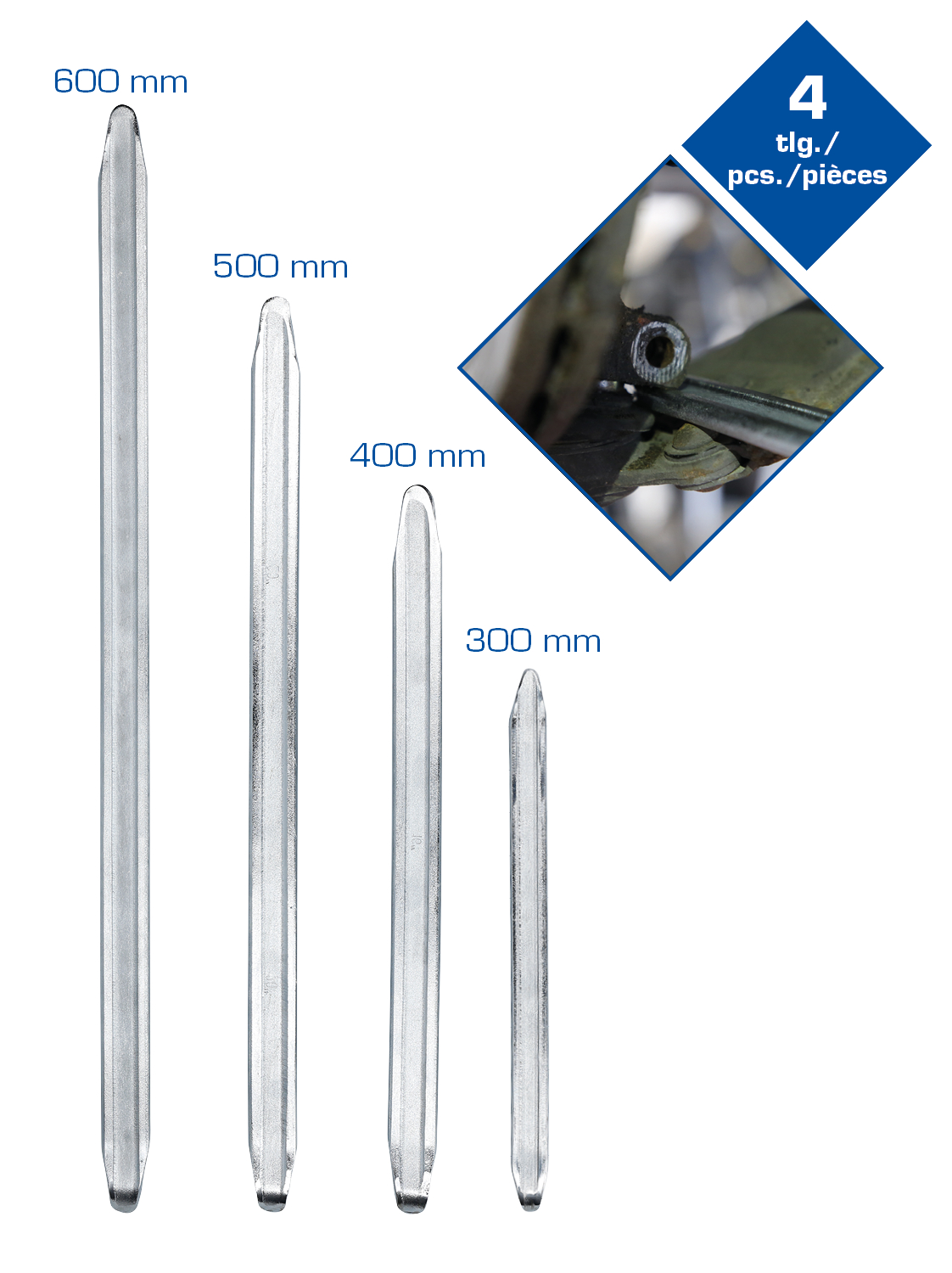 Brilliant Tools Reifen-Montiereisen-Satz, 4-tlg - BT691100