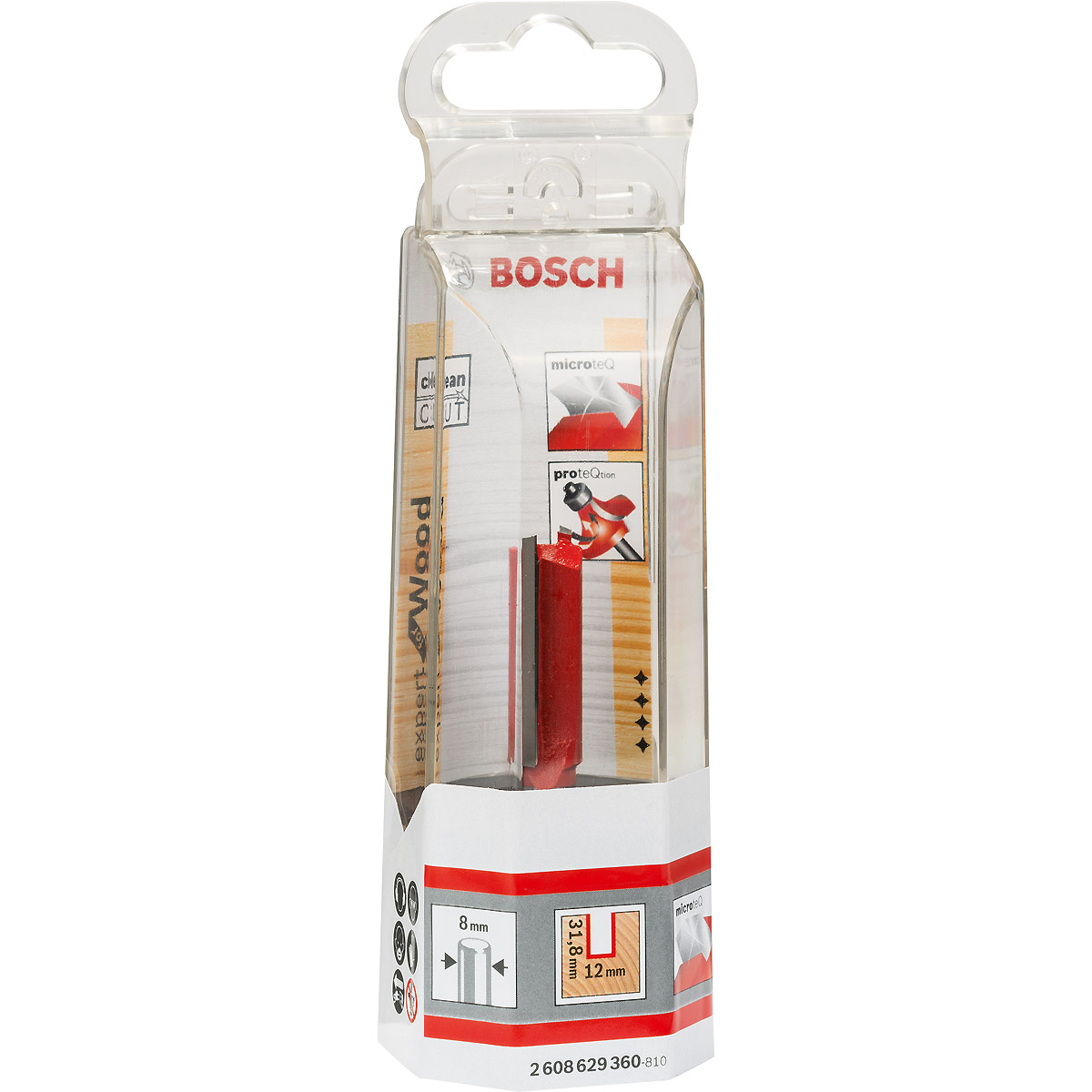 Bosch Nutfräser Expert for Wood, Carbide ø 12 mm