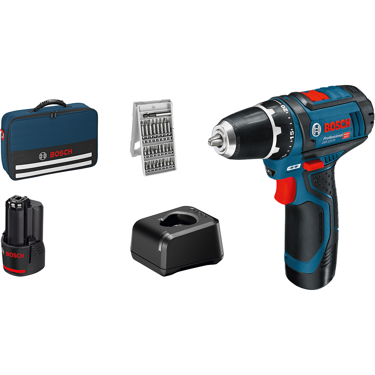 Bosch Akku-Bohrschrauber GSR 12V-15