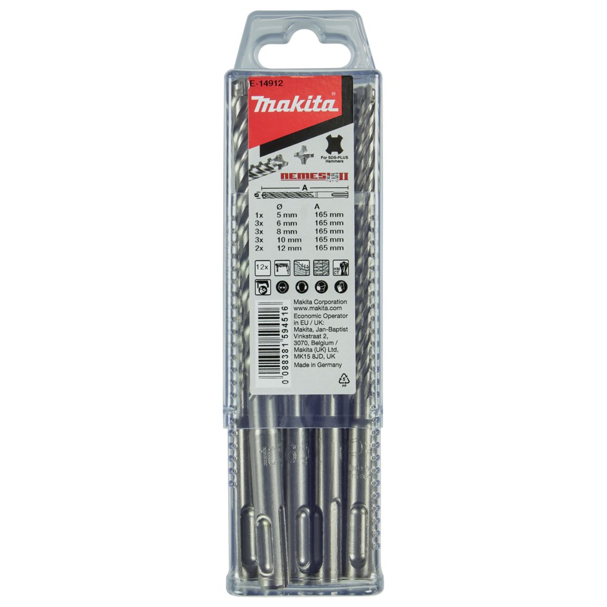 Makita NEMESIS2 SDS-PLUS Bohrer Set E-14912