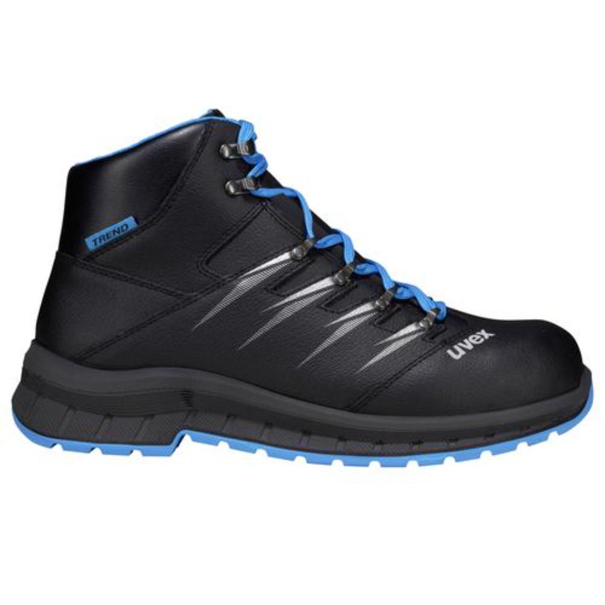 uvex 2 trend Sicherheitsschuh Stiefel S2, blau/schwarz